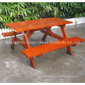 High quality solid wood picnic table and bench wooden outdoor table
